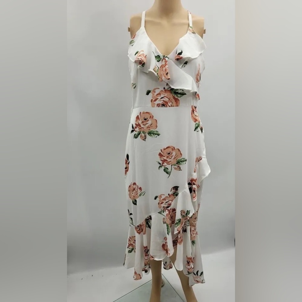 Disney Princess floral print High-Low maxi dress. Size Large